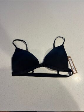 SKIMS Black Minimal Triangle Bralette